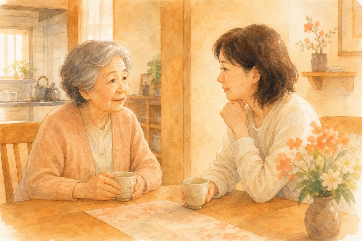 親に終活の話、どう切り出す？母娘の対話で考える3つの分岐点｜50代から始める家族会議
